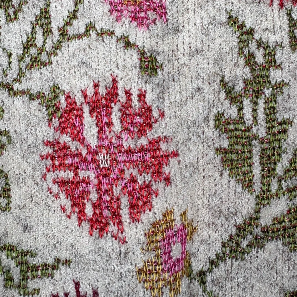 Anthropologie Cecilia Prado Meadowlark Sweater Skirt Size S Floral Texture Fairy